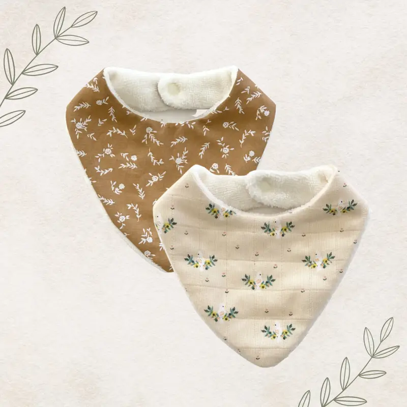 Bavoirs bandanas 1 duo de bavoirs bandanas