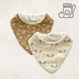 Duo de bavoirs bandanas Piou Piou