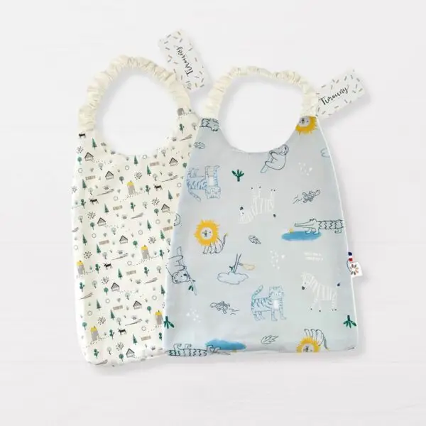 Duo de bavoirs serviettes