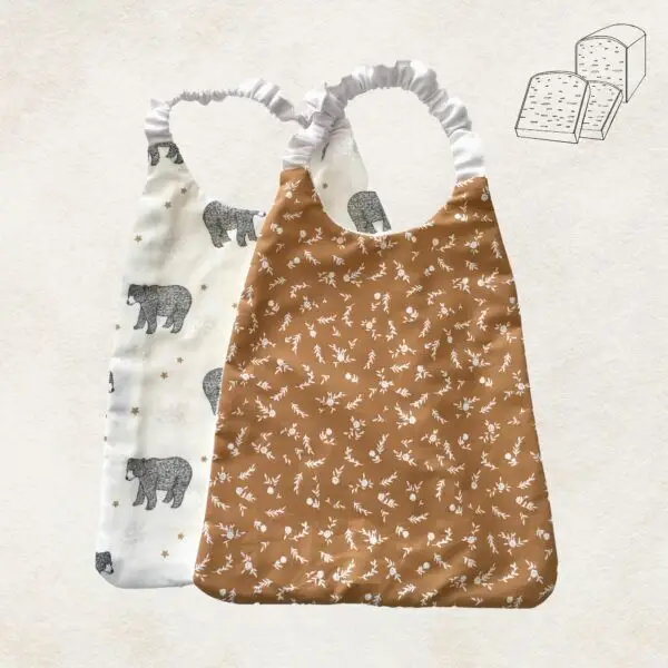Duo de bavoirs serviettes ours et camel