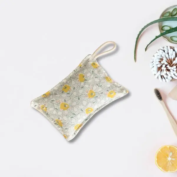 éponge écologique lavable fleurs