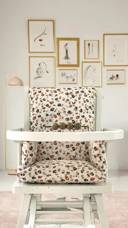 Coussin de chaise haute Léopard