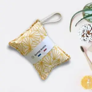 éponge écologique lavable jaune