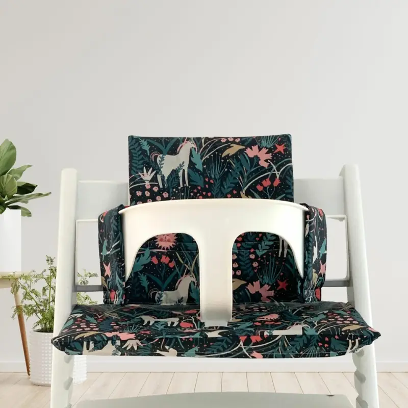 Coussin Black Licorne pour chaise haute Tripp Trapp