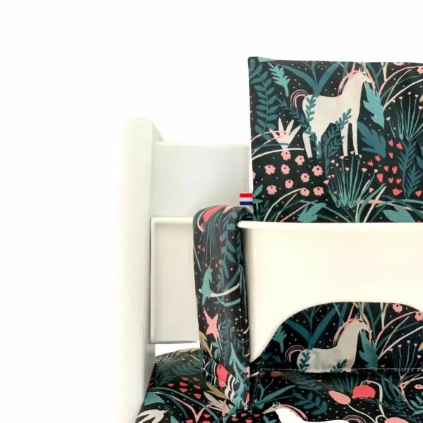 Coussin Black Licorne pour chaise haute Tripp Trapp