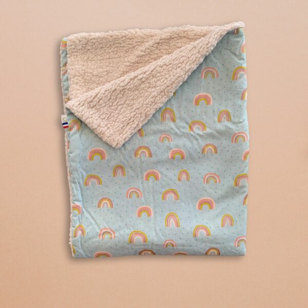 couverture en sherpa pour bébé made in France