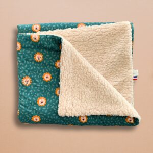 couverture sherpa pour bébé - modèle Lions