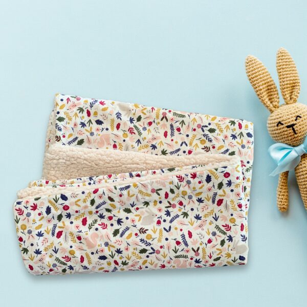 couverture en sherpa pour bébé made in France