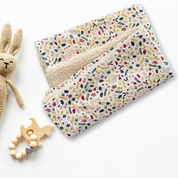 couverture en sherpa pour bébé made in France