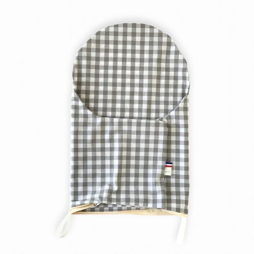 Housse pour chaise haute IKEA – Motif Vichy Gris 5 Housse pour chaise haute Ikea