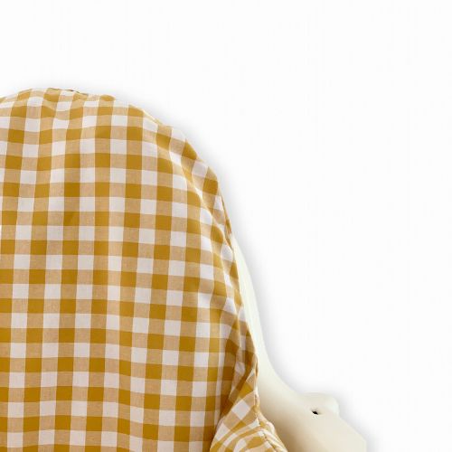 Réducteur pour chaise haute IKEA – Motif Vichy Curry 2 réducteur pour chaise haute Ikea made in France motif vichy coloris curry