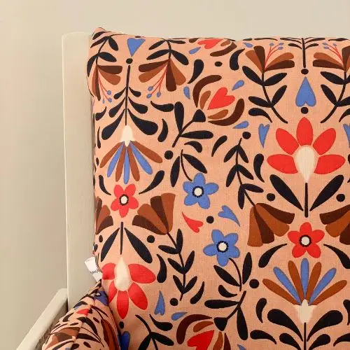 Coussin chaise haute Jeanne 5 Jeanne high chair cushion, handcrafted in France