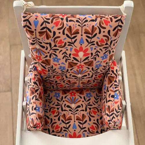Coussin de chaise haute : vos questions les plus fréquentes 21 Coussin de chaise haute Jeanne fabriqué en France et garanti sans substance nocive