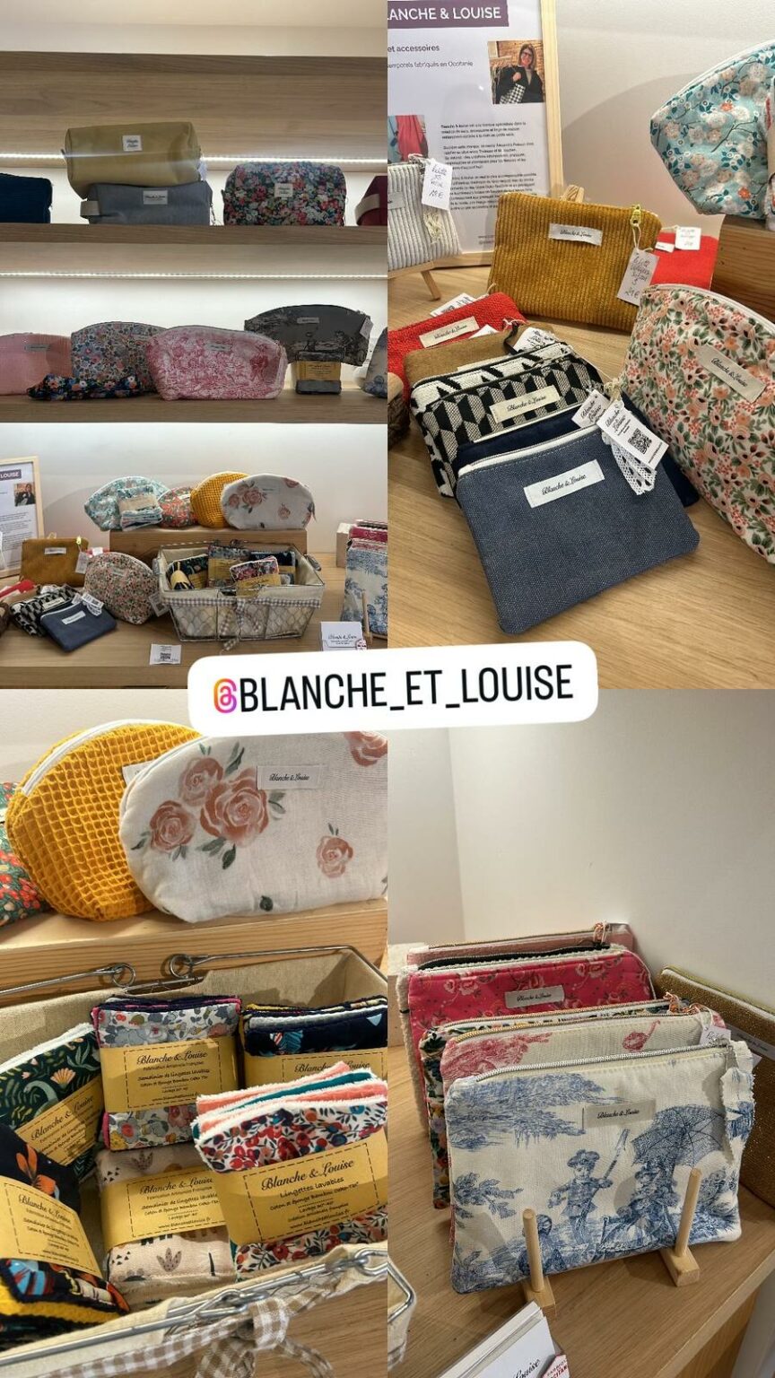 Le Pop-Up Toulousain : 17 créatrices locales réunies au cœur de Toulouse jusqu’au 31 mai 7 articles de la marque Blanche et Louise à la boutique éphémère toulousaine