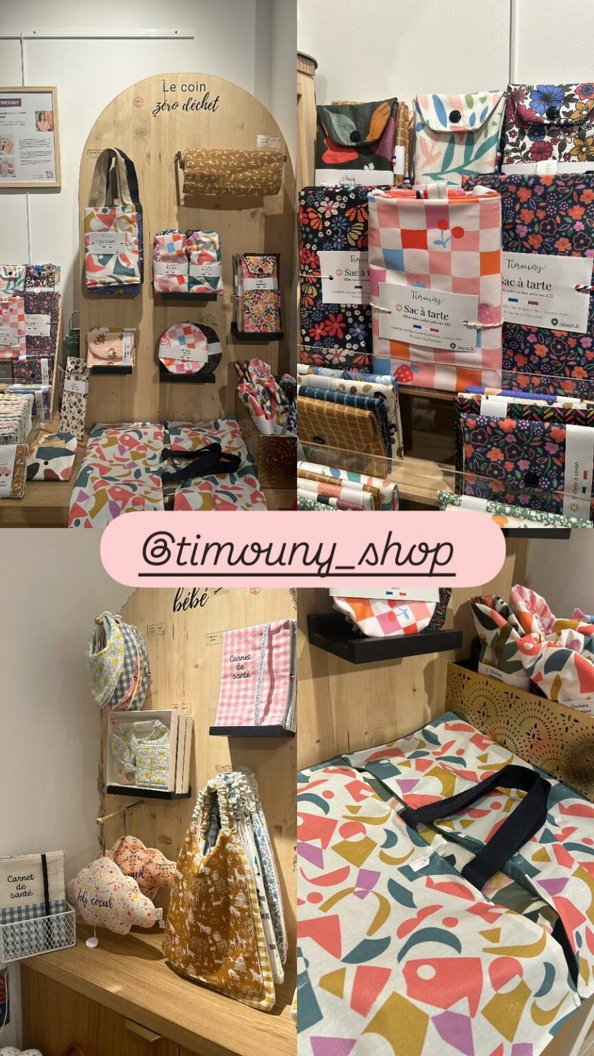 Le Pop-Up Toulousain : 17 créatrices locales réunies au cœur de Toulouse jusqu’au 31 mai 4 articles de la marque Timouny à la boutique éphémère toulousaine